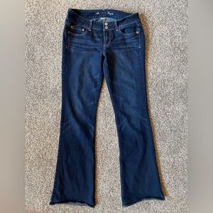 American Eagle brand. Dark blue jeans. Size 10 X-Long.